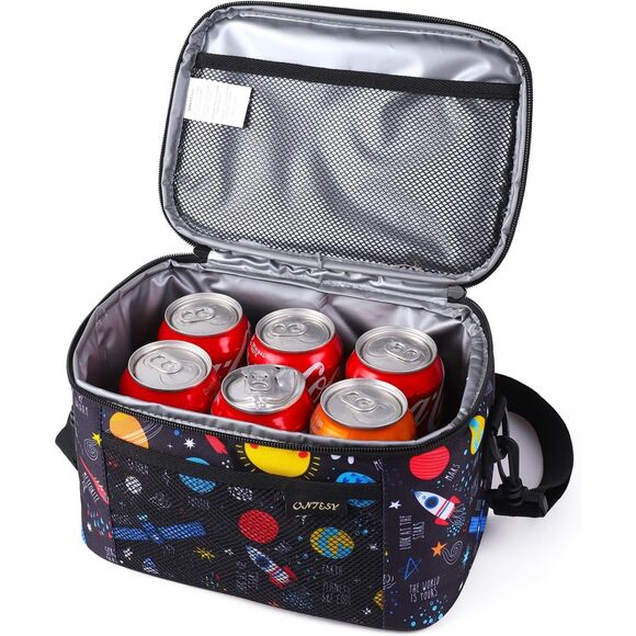 ONTESY Child's Space Exploration Lunch Bag Box - Picture 3 of 3